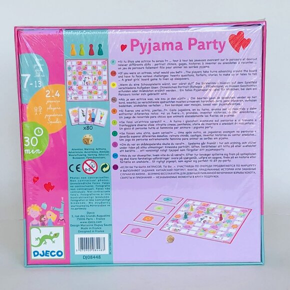 New Sealed Djeco SocialGame -Pyjama Party - Girl's sleepover Board Game Age 7-13 - Picture 9 of 13